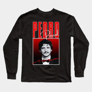 Pedro pascal///original retro Long Sleeve T-Shirt